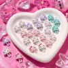 Colorful Hello Kitty-shaped cute keychain pendant, children's gift decoration, cartoon and cute pendant Specification image